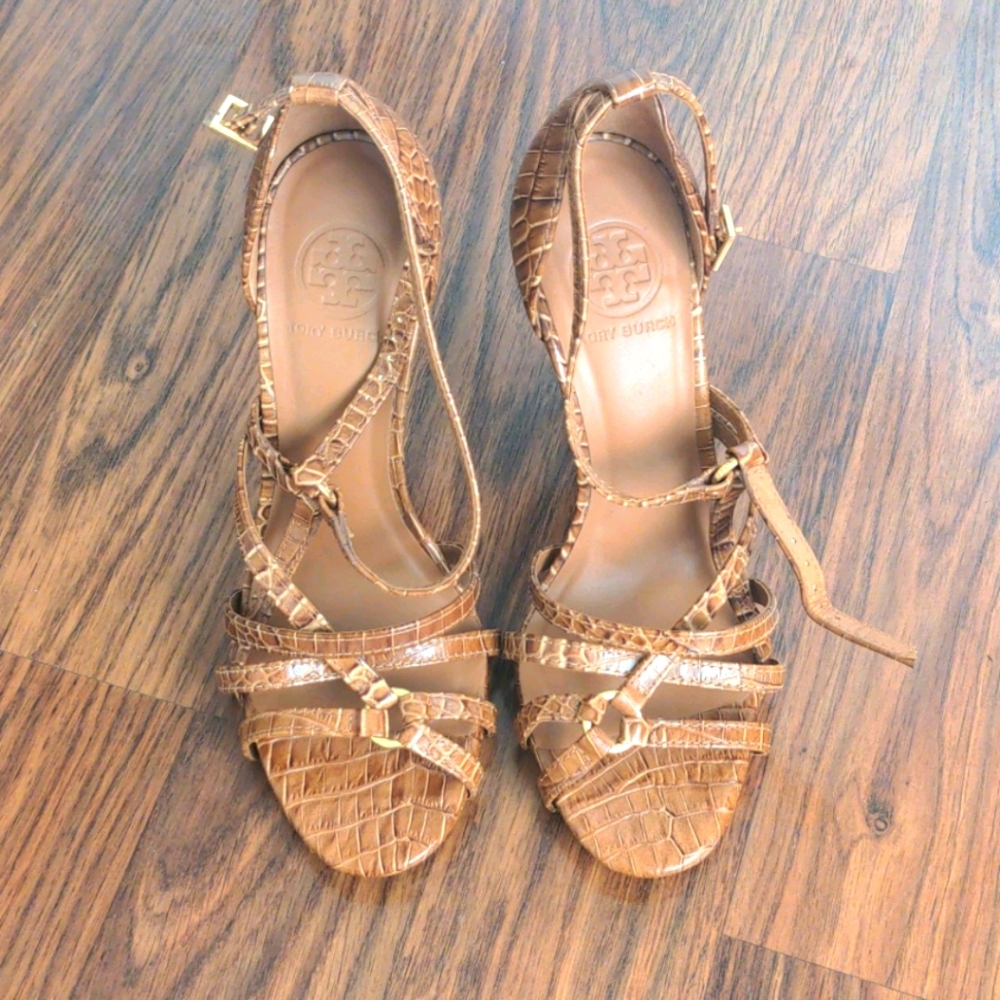Tory Burch croc heels